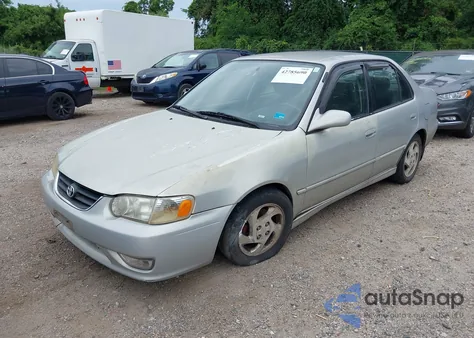2002 Toyota Corolla S из США, поврежденный, VIN 2T1BR12E62C551085